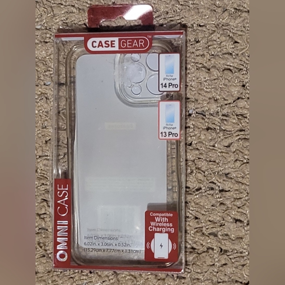 🔥HP🔥8-13-25🔥NWT CASEGEAR OMNICASE CLEAR FITS IPHONE 13,14 PRO